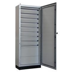   Moduláris fémajtós fém elosztószekrény DIN-Rail modulokkal