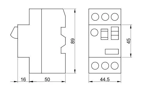 Kézi müködtetésű motorvédő kapcsoló 13-18A, 7,5kW