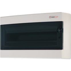   Csere ajtó süllyesztett és falon kívüli elosztó dobozhoz, C sorozat, 18 modul, átlátszó