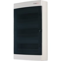   Csere ajtó süllyesztett és falon kívüli elosztó dobozhoz, C sorozat, 36 modul, átlátszó