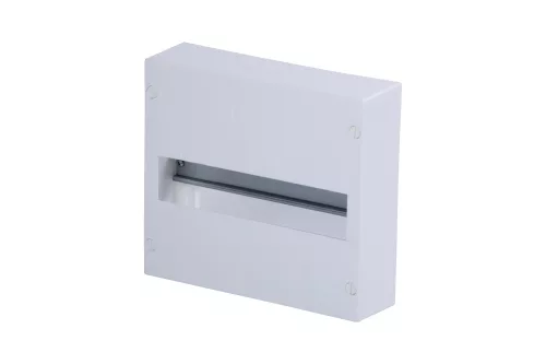 Falon kívüli kiselosztó doboz, A sorozat, 12modulos, ajtó nélkül-1soros, 250x225x70 mm, IP40