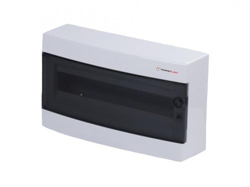 Lakáselosztó falon kívüli 1x18 modul IP40 C sorozat Tehnoplast