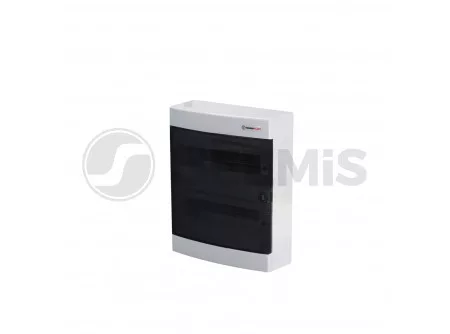 Lakáselosztó falon kívüli 24(2x12) modul IP40 C sorozat Tehnoplast átlátszó ajtós 287X361X112mm