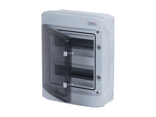 Lakáselosztó falon kívüli 1500V DC 2x12 modul IP65 D sorozat Tehnoplast