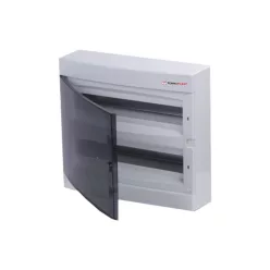   Lakáselosztó falon kívüli 2x18 modul IP40 C sorozat Tehnoplast