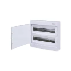   Falon kívüli kiselosztó doboz, C sorozat, 36 modulos, fehér ajtó, 2 soros, 396x361x112 mm, IP40