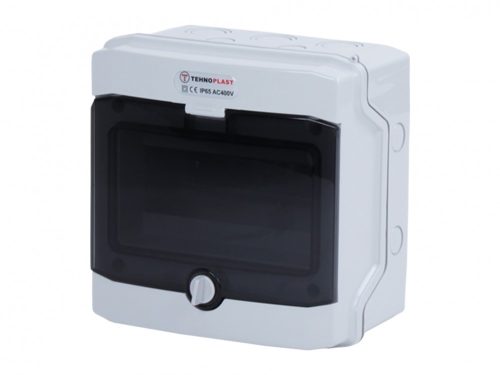 Lakáselosztó falon kívüli 1500V DC 1x8 modul IP65 D sorozat Tehnoplast