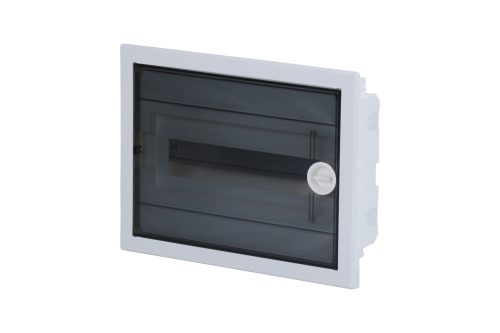 Átlásztó műanyag ajtó süllyesztett kiselosztó dobozhoz - 1 soros (850*-os izzóh.teszt)