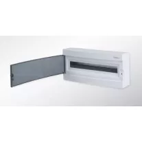   SÜLLYESZTETT KISELOSZTÓ DOBOZ, C SOROZAT, 24 MODULOS, ÁTLÁTSZÓ AJTÓ, 1SOROS,500X255X106 MM, IP40