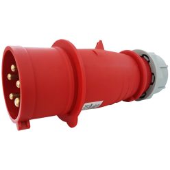   Fázisfordítós ipari csatlakozó dugó külső tömszelencével 32A, 400V, 3P+N+E, 6h, IP44