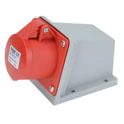  Felületre szerelhető ipari csatlakozóaljzat 16A, 400V, 3P+E, 6h, IP44