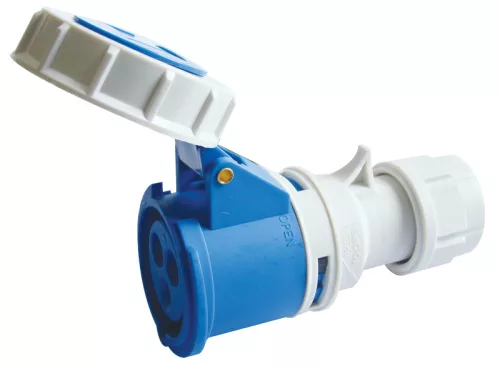 Ipari csatlakozóaljzat, fokozott védelemmel 16A, 230V, 2P+E, 6h, IP67
