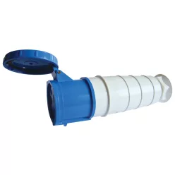   Ipari csatlakozóaljzat, fokozott védelemmel 125A, 250V, 2P+E, 6h, IP67