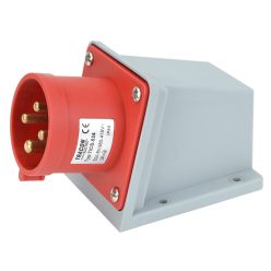   Felületre szerelhető ipari csatlakozó dugó 32A, 400V, 3P+E, 6h, IP44
