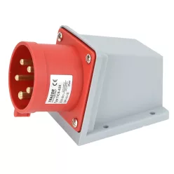   Felületre szerelhető ipari csatlakozó dugó 32A, 400V, 3P+N+E, 6h, IP44