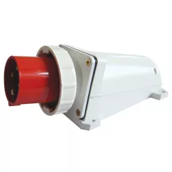   Felületre szerelhető ipari csatlakozó dugó 63A, 400V, 3P+E, 6h, IP67