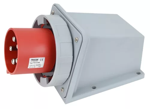 Felületre szerelhető ipari csatlakozó dugó 125A, 400V, 3P+N+E, 6h, IP67