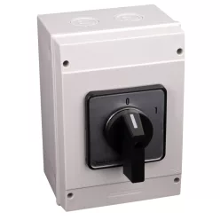   Tokozott kézikapcsoló, BE-KI 400V, 50Hz, 160A, 3P, 37kW, 88×88mm, 60°, IP65