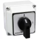 Tokozott kézikapcsoló, BE-KI 400V, 50Hz, 20A, 2P, 5,5kW, 48×48mm, 90°, IP65
