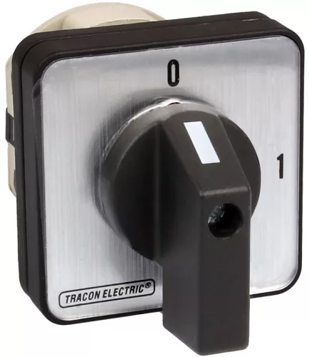 Kézikapcsoló, BE-KI 400V, 50Hz, 32A, 3P, 11kW, 64×64mm, 90°