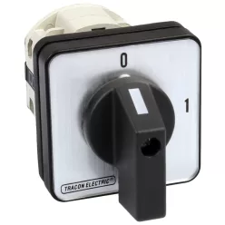   Kézikapcsoló, BE-KI 400V, 50Hz, 32A, 4P, 11kW, 64×64mm, 90°
