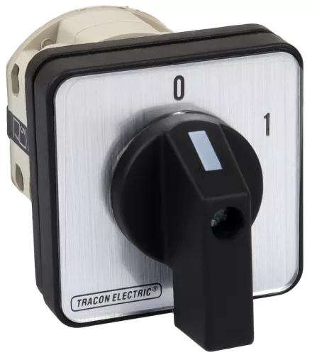 Kézikapcsoló, BE-KI 400V, 50Hz, 63A, 3P, 18,5kW, 64×64mm, 60°