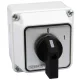 Tokozott kézikapcsoló, BE-KI 400V, 50Hz, 63A, 3P, 18,5kW, 64×64mm, 60°, IP44