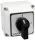 Tokozott kézikapcsoló, BE-KI 400V, 50Hz, 63A, 4P, 18,5kW, 64×64mm, 90°, IP44