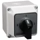 Tokozott választókapcsoló, 0-1-2 400V, 50Hz, 32A, 2×3P, 11kW, 64×64mm, 90°, IP65