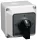 Tokozott választókapcsoló, 0-1-2 400V, 50Hz, 32A, 2×4P, 11kW, 64×64mm, 90°, IP65