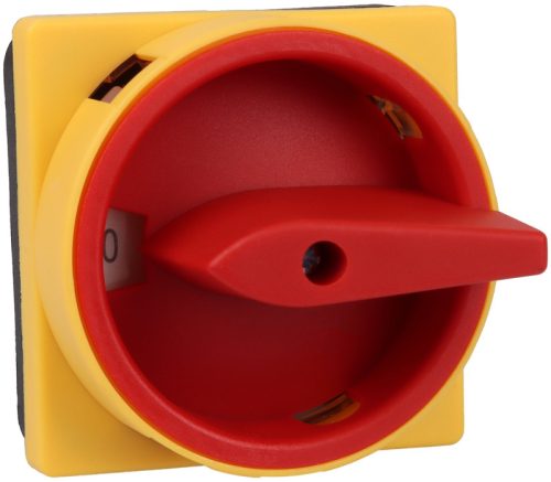 Főkapcsoló, lakatolható, BE-KI 400V, 50Hz, 32A, 4P, 11kW, 64×64mm