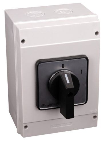 Tokozott közvetlen motorkapcsoló, BE-KI 400V, 50Hz, 160A, 37kW, 88×88mm, IP65