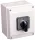 Tokozott közvetlen irányváltó motorkapcsoló, 1-0-2 400V, 50Hz, 25A, 7,5kW, 48×48mm, IP65