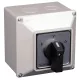 Tokozott közvetlen Y-D motorkapcsoló 400V, 50Hz, 32A, 11kW, 64×64mm, IP65