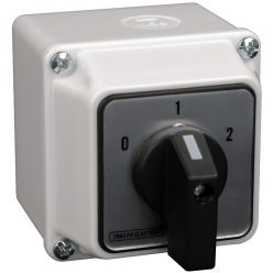   Tokozott Dahlander motorkapcsoló 400V, 50Hz, 32A, 11kW, 64×64mm, IP44