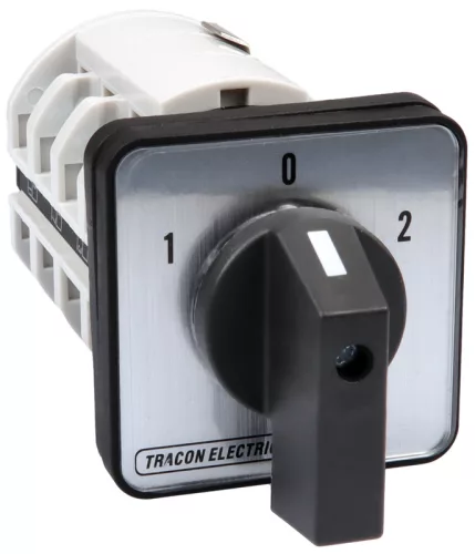 Közvetlen irányváltó motorkapcsoló, 1-0-2 400V, 50Hz, 63A, 18,5kW, 64×64mm