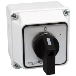   Tokozott közvetlen motorkapcsoló, BE-KI 400V, 50Hz, 63A, 18,5kW, 64×64mm, IP44