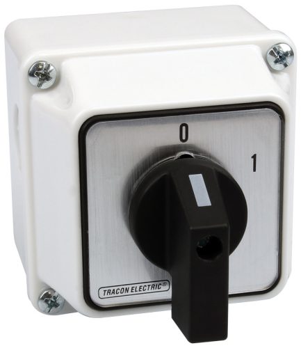 Tokozott közvetlen motorkapcsoló, BE-KI 400V, 50Hz, 63A, 18,5kW, 64×64mm, IP65