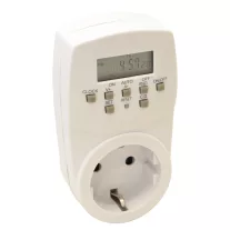 Dugaszolható elektronikus kapcsolóóra, heti IP20
