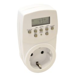 Dugaszolható elektronikus kapcsolóóra, heti IP20