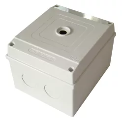 Műanyag kézikapcsoló tokozat, 2-es méret IP65