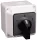 Tokozott választókapcsoló, 1-0-2 400V, 50Hz, 32A, 2×3P, 11kW, 64×64mm, 60°, IP44
