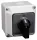 Tokozott választókapcsoló, 1-0-2 400V, 50Hz, 32A, 2×4P, 11kW, 64×64mm, 90°, IP44