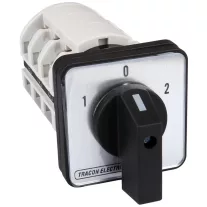   Választókapcsoló, 1-0-2 400V, 50Hz, 63A, 2×3P, 18,5kW, 64×64mm, 90°