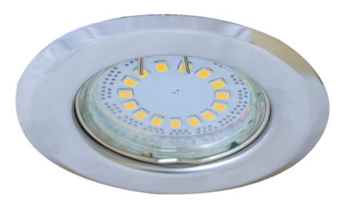 Beépíthető lámpatest spot fényforrásokhoz, króm max.50W, MR16, D=82mm