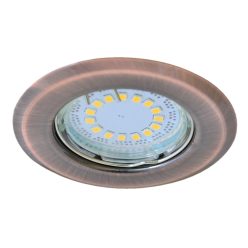   Beépíthető lámpatest spot fényforrásokhoz, matt réz max.50W, MR16, D=82mm