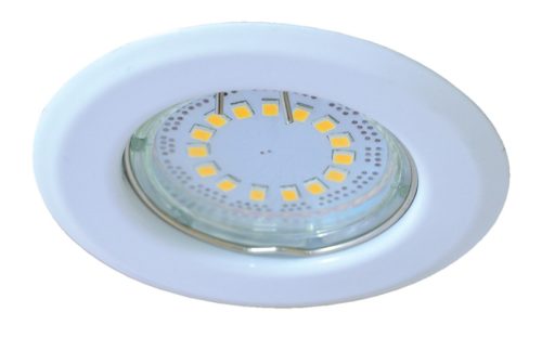 Beépíthető lámpatest spot fényforrásokhoz, fehér max.50W, MR16, D=82mm