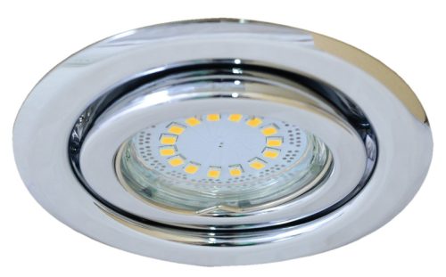 Beépíthető lámpatest spot fényforrásokhoz, króm max.50W, MR16, D=97mm, 30°