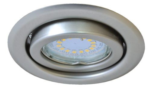 Beépíthető lámpatest spot fényforrásokhoz, matt króm max.50W, MR16, D=97mm, 30°