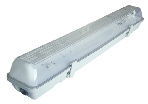 Fénycsöves védett lámpatest elektronikus előtéttel 230V, 50Hz, T8, G13, 1×18 W, IP65, ABS/PC, A2